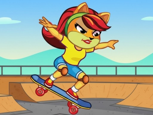 Cat Girl Skater – Retro Platform Skating Adventure Game